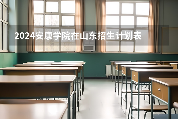 2024安康学院在山东招生计划表