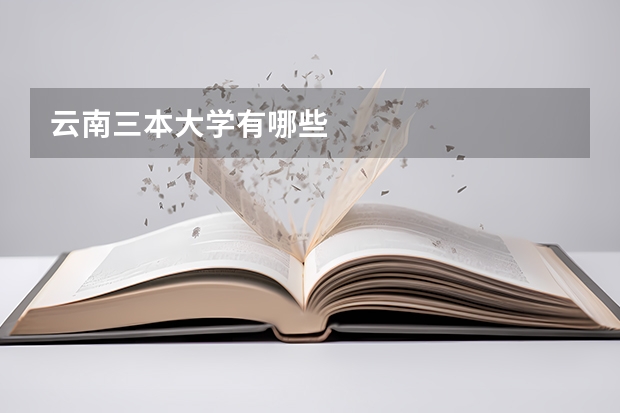 云南三本大学有哪些