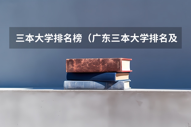 三本大学排名榜（广东三本大学排名及分数线）