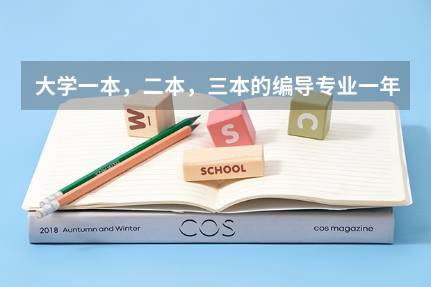 大学一本，二本，三本的编导专业一年的学费分别是多少