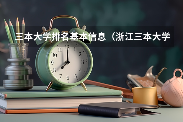 三本大学排名基本信息（浙江三本大学排名）