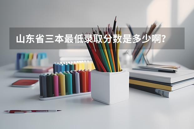 山东省三本最低录取分数是多少啊?