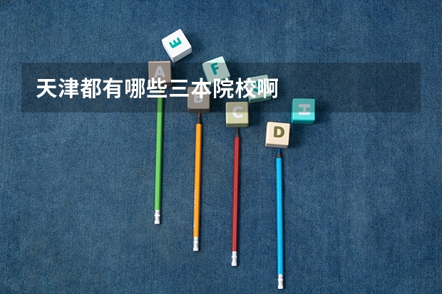 天津都有哪些三本院校啊