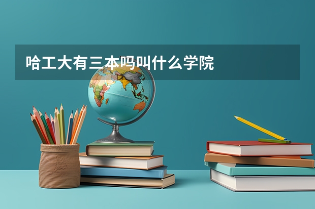 哈工大有三本吗叫什么学院