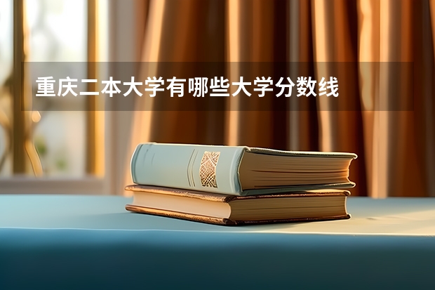 重庆二本大学有哪些大学分数线