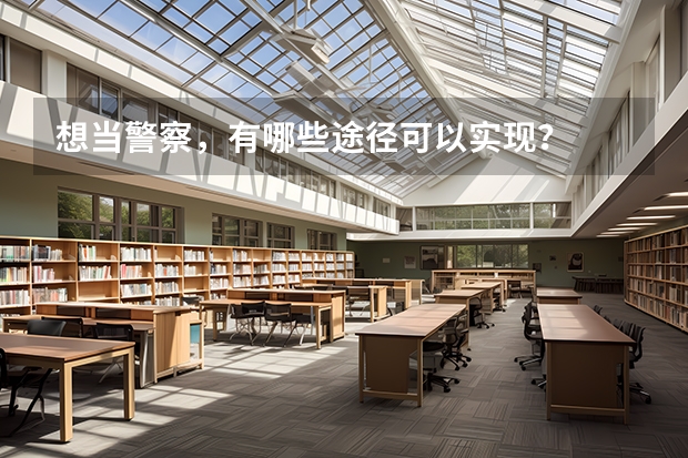 想当警察，有哪些途径可以实现？