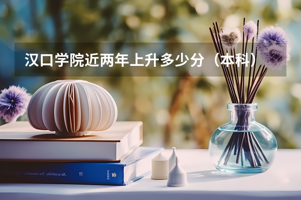汉口学院近两年上升多少分（本科）