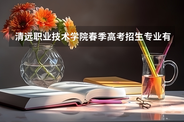 清远职业技术学院春季高考招生专业有哪些?